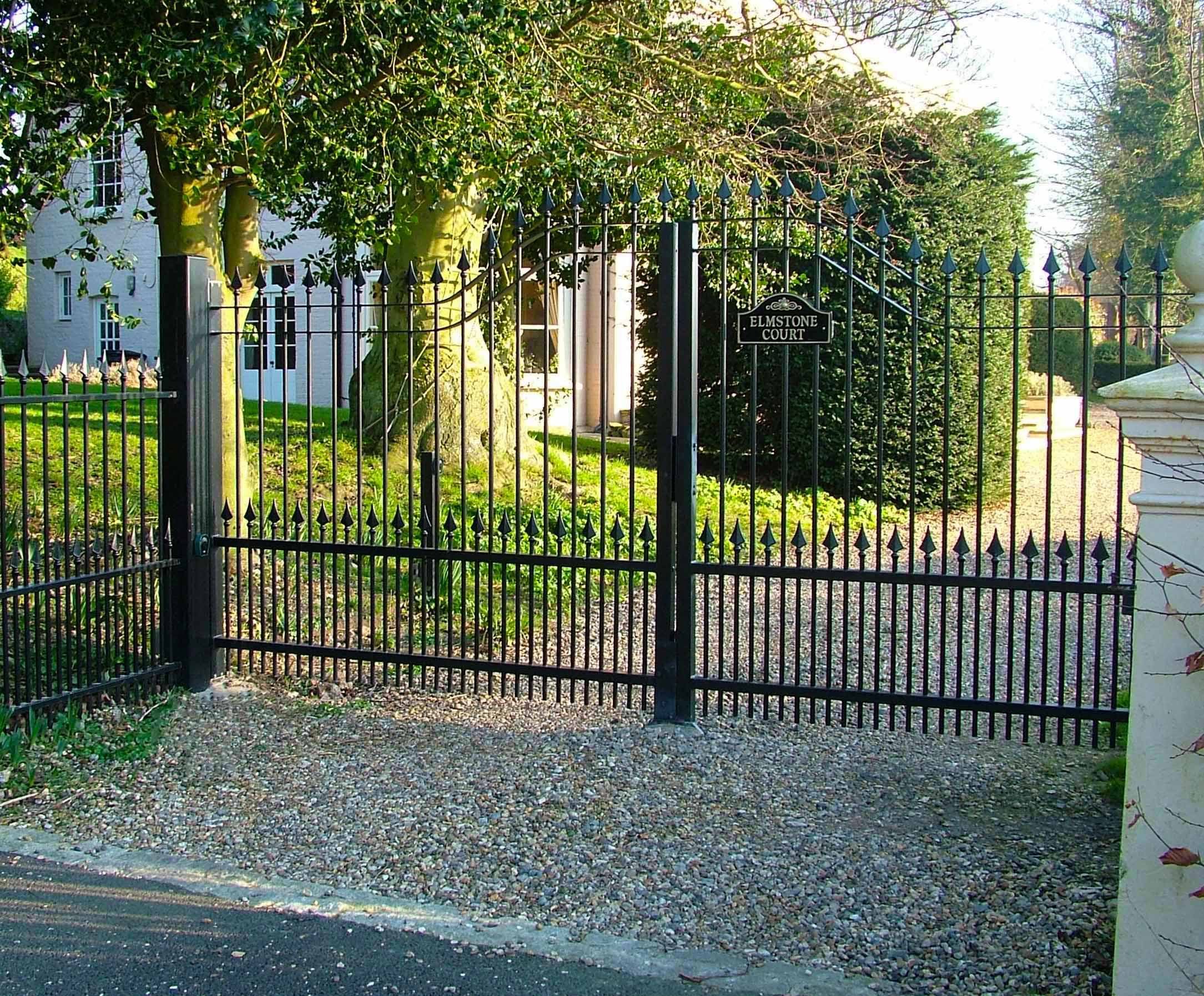 Ornamental residential gate