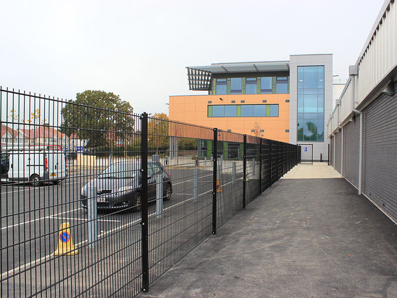 Black Mesh School Fencing