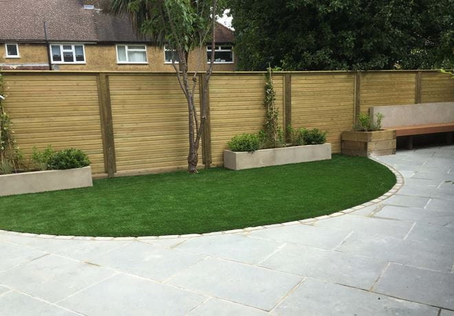 Secure timber garden fence Cambridgeshire