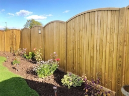 convex tongue and groove garden fence panels